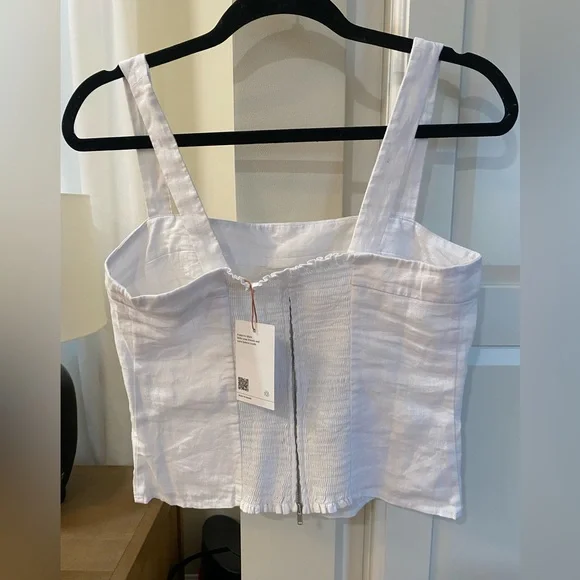 Quince White Linen Top - Picture 2 of 5